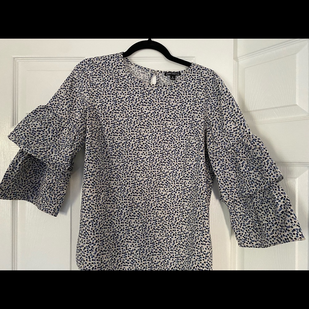 Blue Jcrew Blouse
